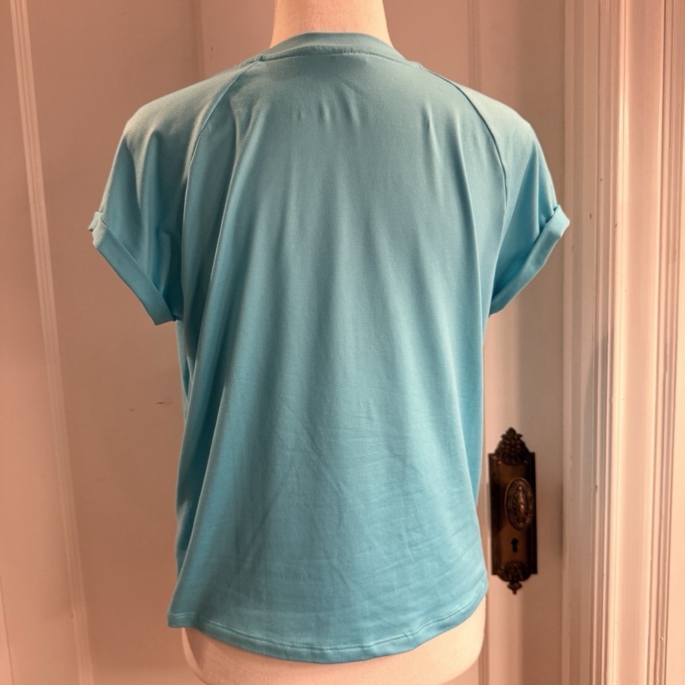 Gerry Girls Blue Twist Top‎ Athletic Top Size L 14/16 EUC - Picture 3 of 6
